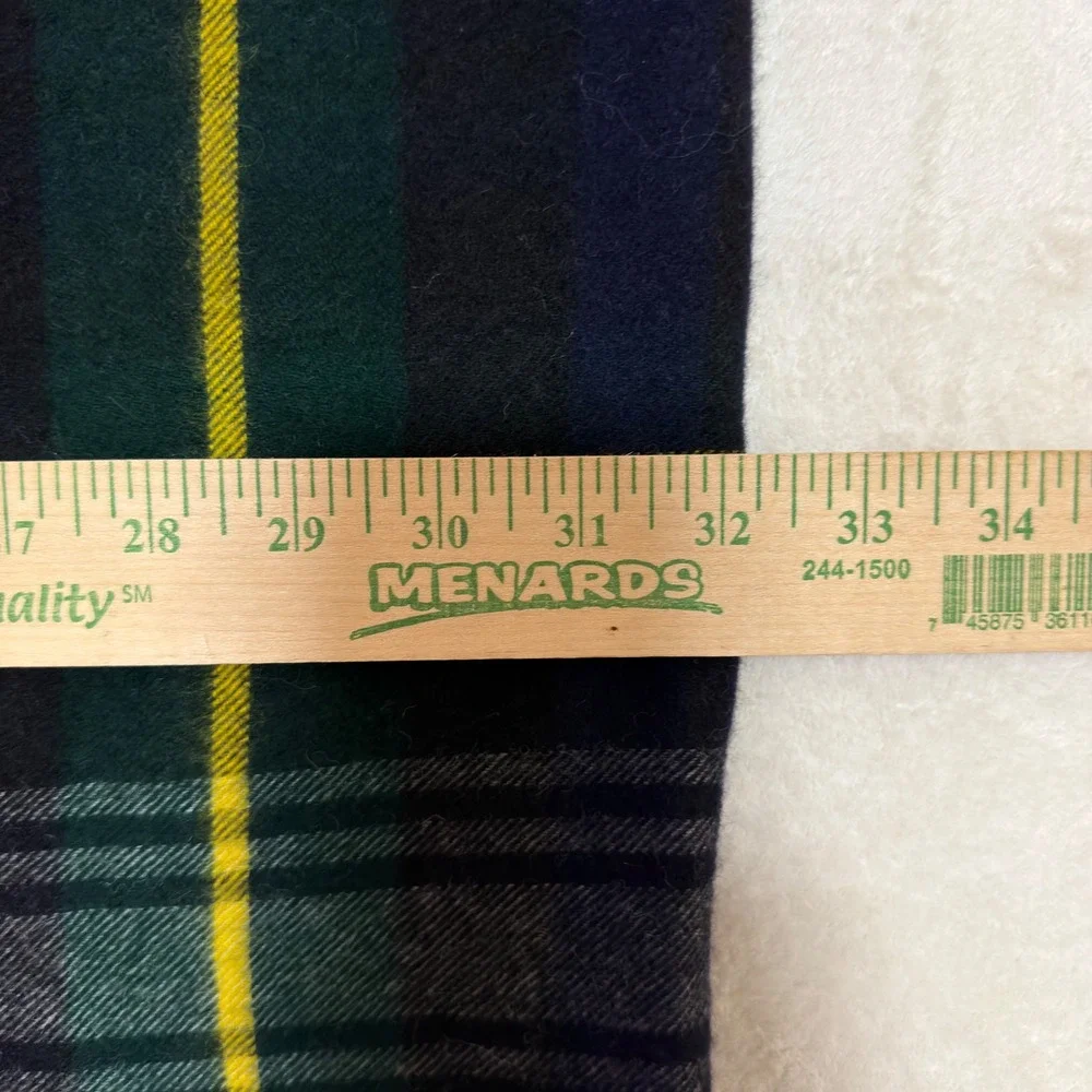 Moffat Scotland Cashmere Wool Tartan Plaid Throw Blanket Fringed Heritage Cozy